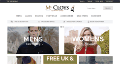 Desktop Screenshot of mccloys.com